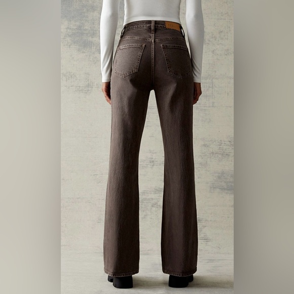 PacSun Brown Stretch High Waisted Bootcut Jeans - Picture 3 of 4